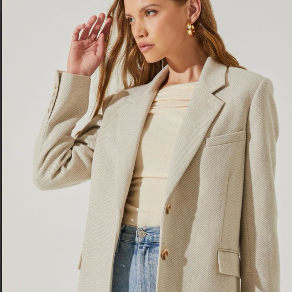 ASTR The Label Rachel Wool blend Oversized Blazer
